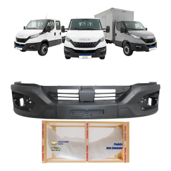 Parachoque Dianteiro Inferior Iveco Daily 2020 21 22 A 2025 Preto