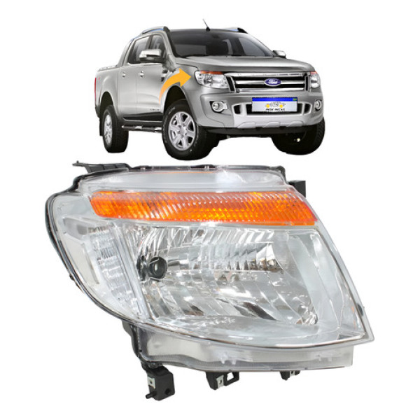 Farol Ford Ranger 2013 2014 2015 2016 Dianteiro Novo L.d Direito