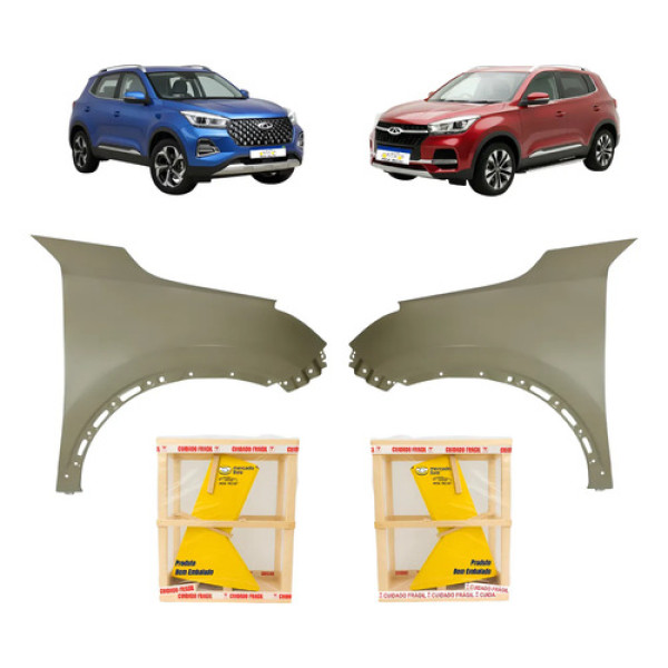 Paralama Chery Tiggo 5x 2019 20 21 22 23 24 25 2026 Novo Par