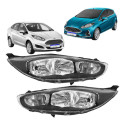 Par Farol Ford New Fiesta Mascara Negra 13 2014 2015 A 2019