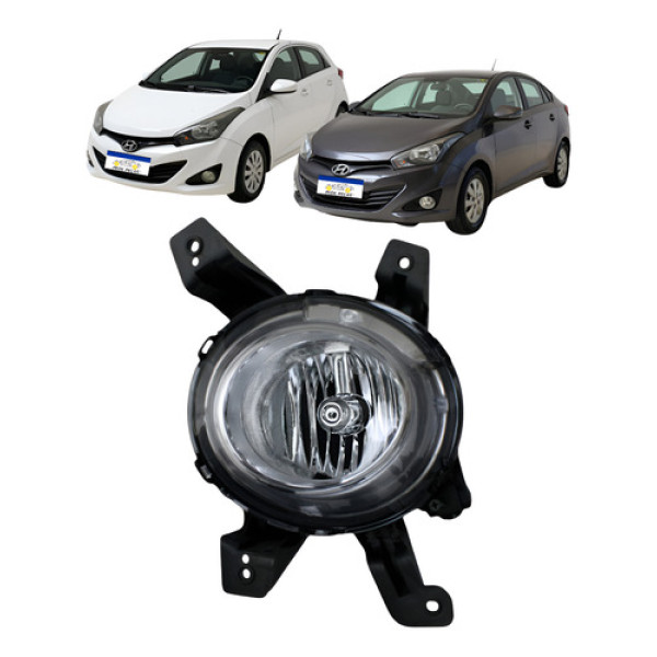 Farol Milha Auxiliar Esquerdo Hyundai Hb20 2012 A 2015 Cibie Cristal Esquerdo/motorista
