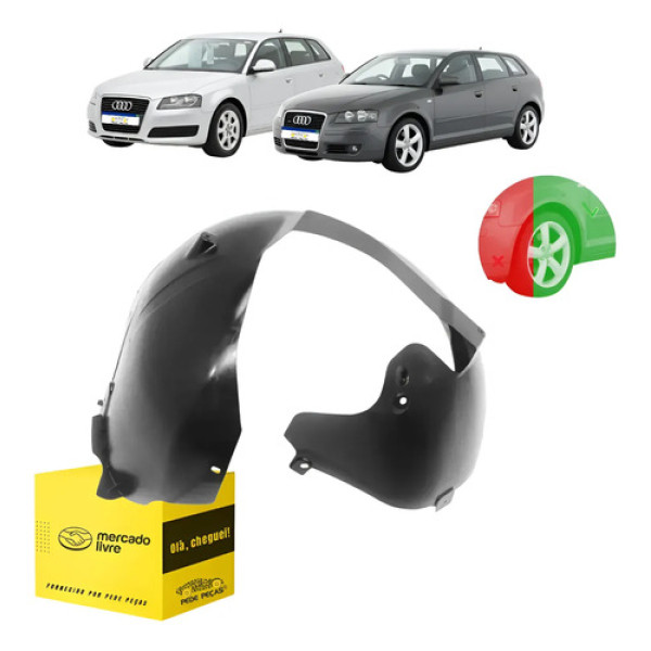 Parabarro Dianteiro Posterior Audi A3 2007 08 09 A 2012 Le