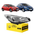 Farol Peugeot 308 408 2016 17 18 2019 Cromado Foco Duplo Ld Direito/passageiro