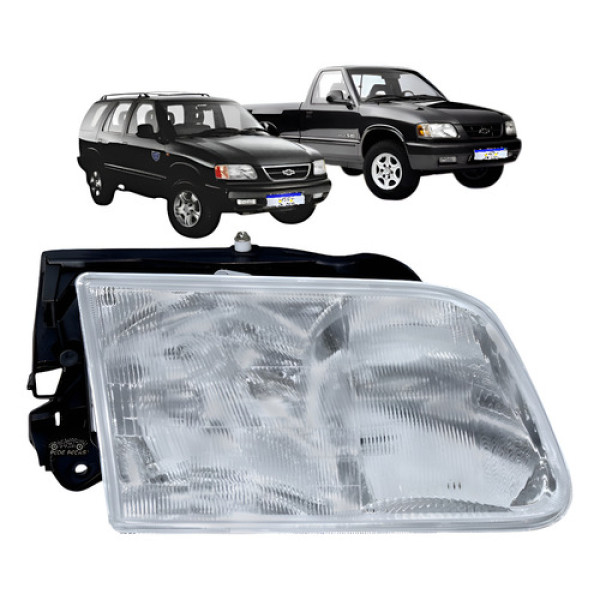 Farol Chevrolet S10 Blazer 1995 A 2000 Std Dlx Executive Ld Direito/passageiro Farol Chevrolet S10 Blazer 1995 A 2000 Std Dlx Executive Ld Direito/passageiro