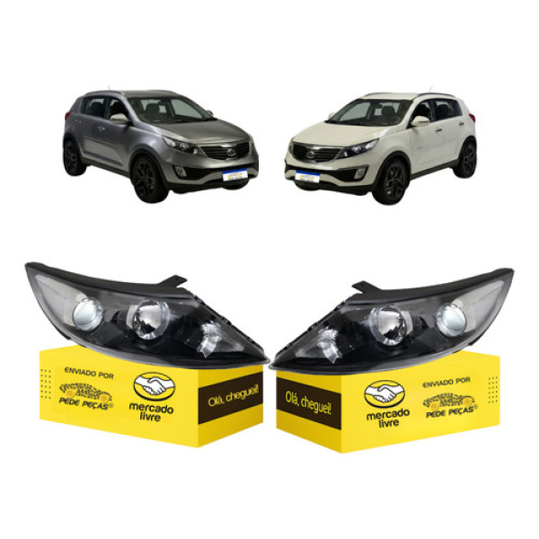 Par Farol Sinaleira Sportage 2011 2012 2013 2014 2015 S/led Ambos Lados