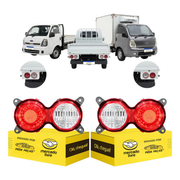 Lanterna Sinaleira Kia Bongo 2006 2007 A 2026 Par Nova Ambos Lados Vermelho