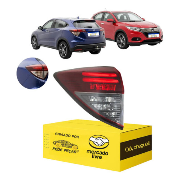 Lanterna Honda Hr-v 2019 2020 2021 C/led Canto Fume Nova L.e Esquerdo/motorista Fumê