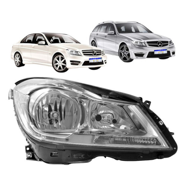 Farol Mercedes Classe C180 C200 C250 2012 2013 2014 Direito
