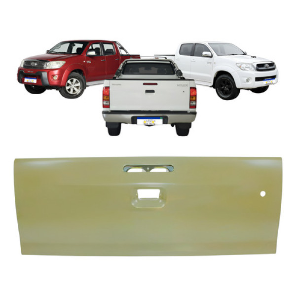 Tampa Traseira Toyota Hilux C/f Chave 2009 2010 2011 Novo Cinza Tampa Traseira Toyota Hilux C/f Chave 2009 2010 2011 Novo Cinza