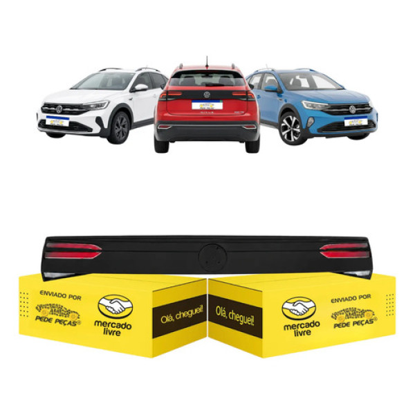 Lanterna Central Vw Nivus Sense 2024 25 2026 Full Led Nova Ambos Lados Fume
