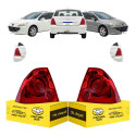 Par Lanterna Traseira Peugeot 307 Sedan 2007 08 09 10 A 2012 Ambos Lados Vermelho