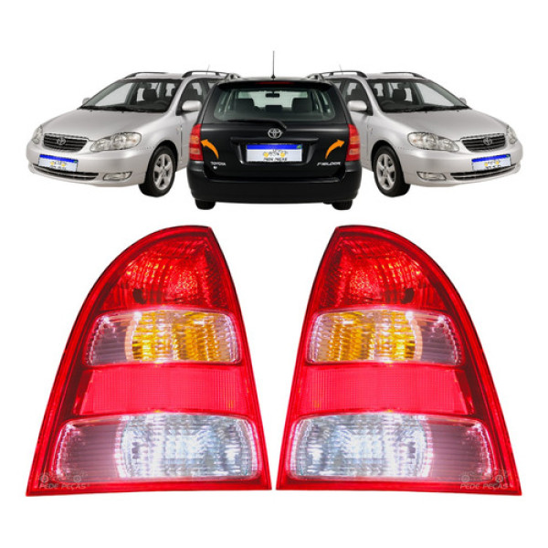 Lanterna Traseira Corolla Fielder 2004 2005 2006 A 2008 Par
