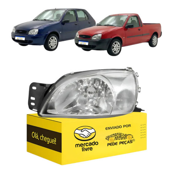 Farol Sinaleira Fiesta Courier 2000 01 02 03 04 05 A 13 Le Esquerdo/motorista