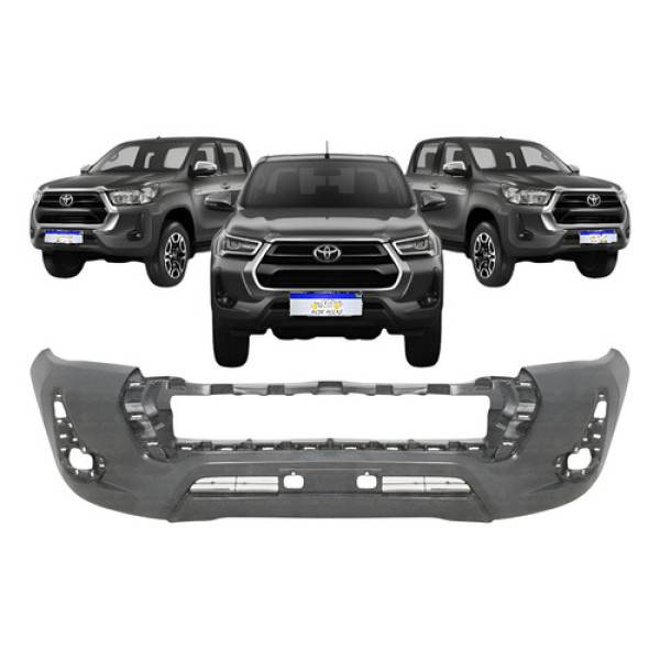 Parachoque Dianteiro Toyota Hilux 2021 2022 2023 2024 2025 Preto