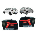 Par Lanterna Sinaleira Traseira Vw Polo 2024 2025 2026 Nova Ambos Lados Preto