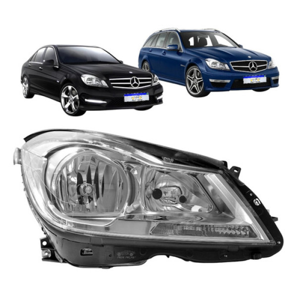 Farol Mercedes Classe C180 C200 C250 2012 2013 2014 Ld