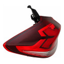 Par Sinaleira Canto Tampa Gm Tracker 2020 21 A 2025 C/led Le Esquerdo/motorista Vermelho/cristal