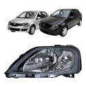 Farol Esquerdo Renault Logan 2007 2008 A 2013 Macara Cinza Esquerdo/motorista