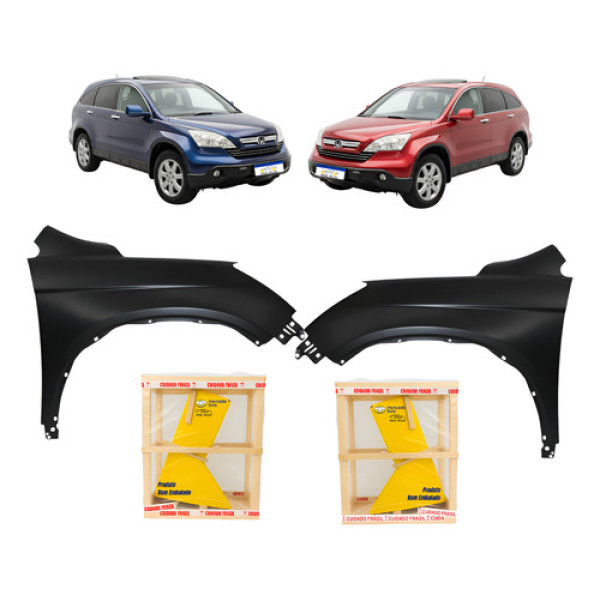 Par Paralama Honda Crv 2007 2008 2009 2010 2011 Novo