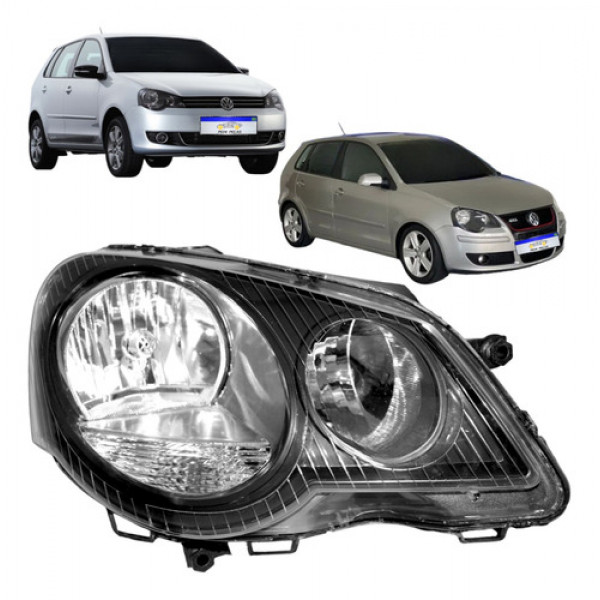 Farol Volkswagen Polo 2007 2008 2009 2010 2011 A 2015 L.d