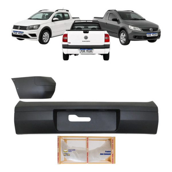 Kit Parachoque Traseiro Ponteira Vw Saveiro 2010 A 2016 Le