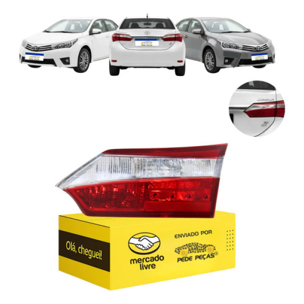 Lanterna Sinaleira Tampa Corolla 2015 2016 2017 C/led Ld Direito/passageiro Cristal