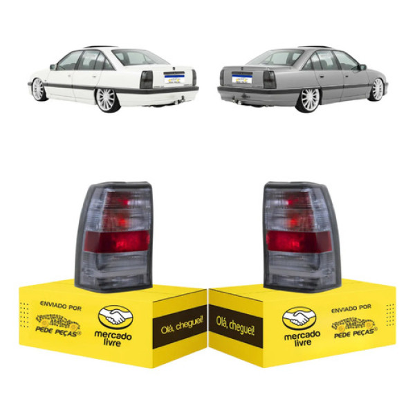 Par Lanterna Fume Gm Omega 1992 1993 1994 1995 1996 97 1998 Ambos Lados Fumê