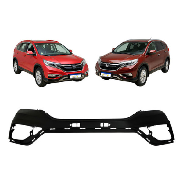 Parachoque Dianteiro Superior Honda Crv 2016 2017 Preto Liso