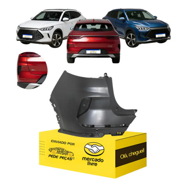 Parachoque Traseiro Byd Song Plus 2023 2024 2025 Novo L.e