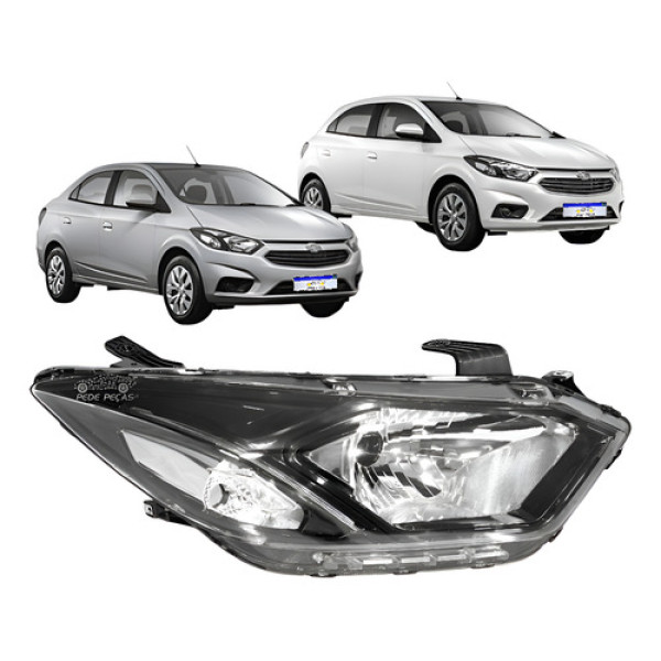Farol Onix Prisma Ltz Activ 2017 2018 A 2021 C/led Novo Ld Direito/passageiro