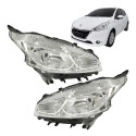 Farol Peugeot 208 2013 2014 2015 2016 2017 Cromado Novo Par Direito