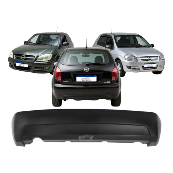 Parachoque Traseiro Chevrolet Celta 2006 2007 A 2012 Novo
