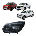 Farol Chevrolet S10 Trailblazer 2012 A 2016 Mascara Negra