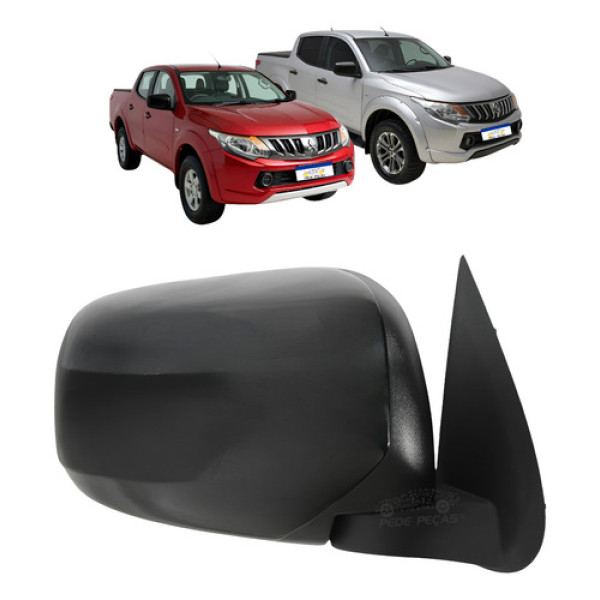 Retrovisor Mitsubishi Triton 2016 2017 A 2022 S/pisca Manual