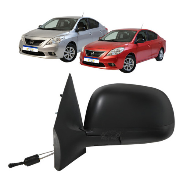 Retrovisor Manual Nissan Versa 2012 A 2014 Novo C/controle 