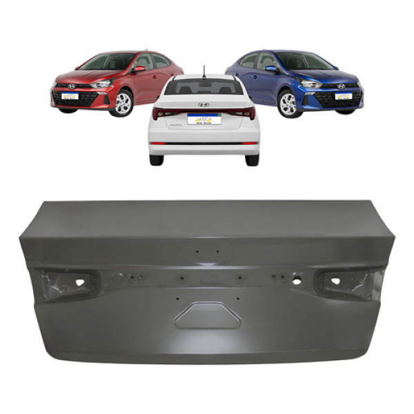 Tampa Traseira Hyundai Hb20 Sedan 2023 2024 2025 2026 Nova - Cinza
