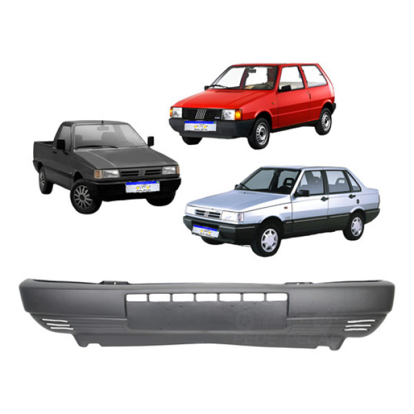 Parachoque Fiat Uno Fiorino Elba Premio 1984 1985 86 A 2004 Preto