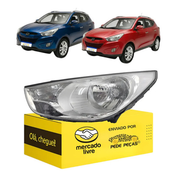 Farol Sinaleira Ix35 2010 11 12 13 14 2015 Foco Simples Le Esquerdo/motorista