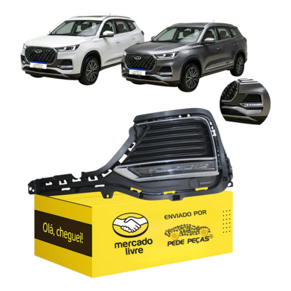 Kit Milha Chery Tiggo 8 Pro 2023 2024 2025 2026 L.e Novo Cristal