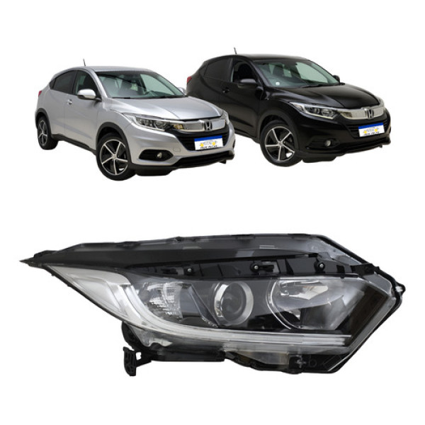 Farol Honda Hrv Hr-v 2019 2020 2021 Led Eletrico Ld Novo Direito/passageiro