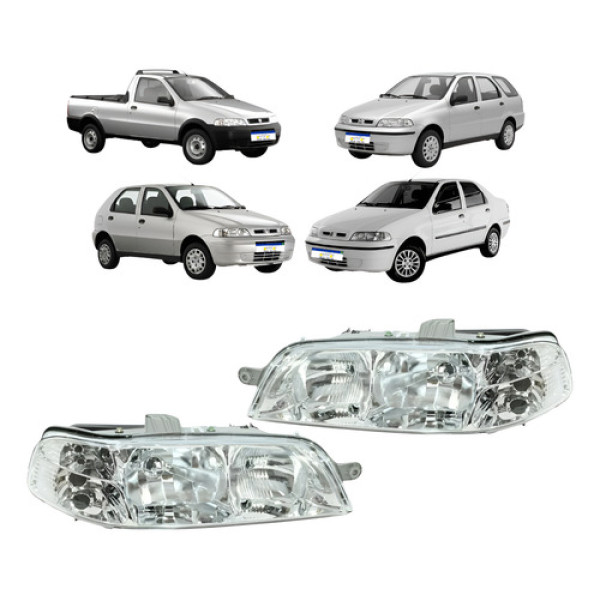 Par Farol Palio Siena Strada G2 Fire 2001 2002 2003 A 2007 Ambos Lados