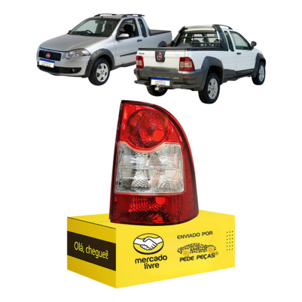 Lanterna Sinaleira Direita Strada 2009 2010 2011 2012 2013 Direito/passageiro Vermelho
