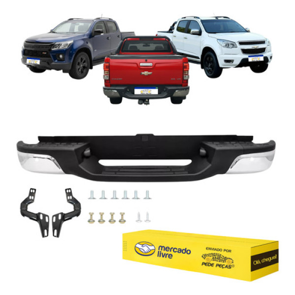 Parachoque Traseiro S10 2012 2013 2014 A 2024 C/ Furo Sensor