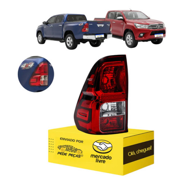 Sinaleira Traseira Hilux 2016 17 18 19 20 A 2026 C/avaria Le Esquerdo/motorista