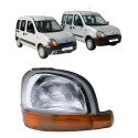 Farol Direito Renault Kangoo 1997 A 2008 Cromado Pisca Ambar Direito/passageiro