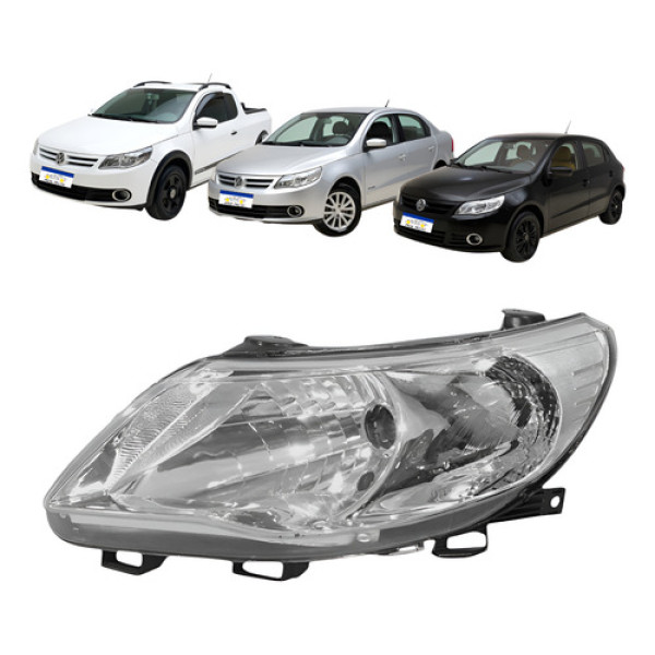 Farol Volkswagen Saveiro Gol Voyage 2009 A 2012 Foco Simples