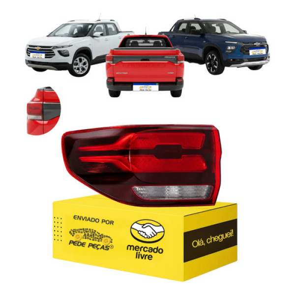 Sinaleira Traseira Gm Montana 2023 A 2026 Ltz Rs Novo Le Esquerdo/motorista Vermelho