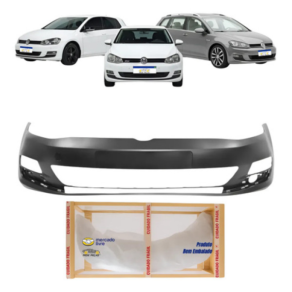 Parachoque Dianteiro Vw Golf Variant 2014 2015 2016 2017 Preto