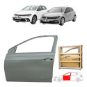Porta Dianteira Esquerda Volkswagen Polo Gts 2017 18 A 2026 Dianteira Esquerdo Cinza Para Pintura
