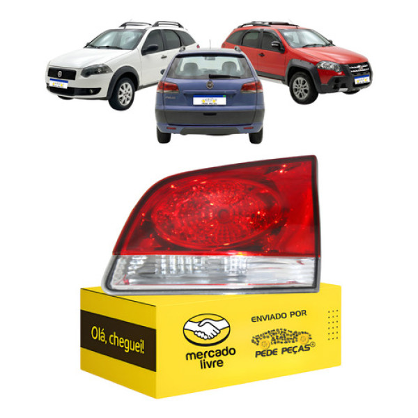 Lanterna Tampa Palio 2009 10 11 12 13 14 15 16 17 18 19 Ld Direito/passageiro Vermelho